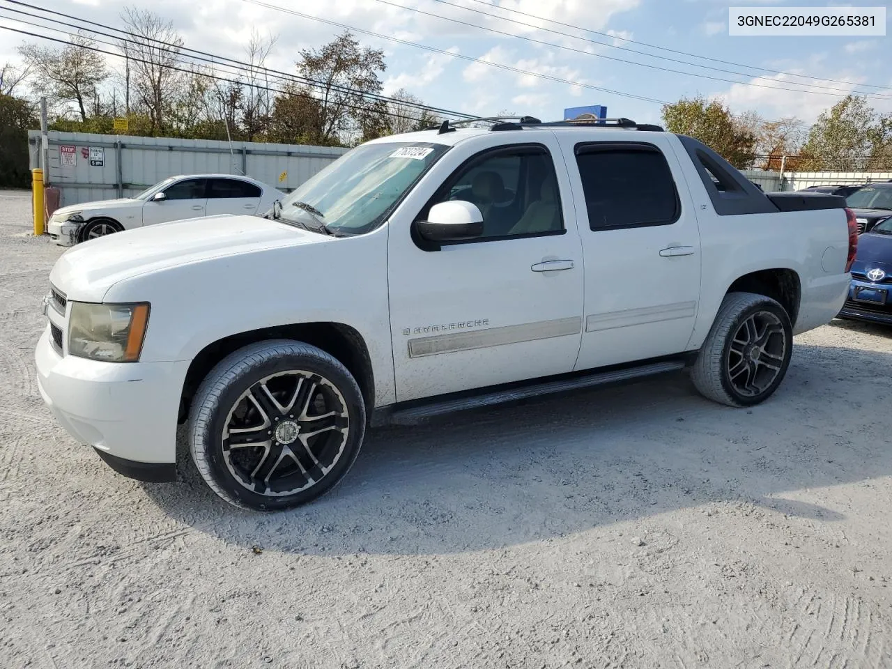 2009 Chevrolet Avalanche C1500 Lt VIN: 3GNEC22049G265381 Lot: 77637224