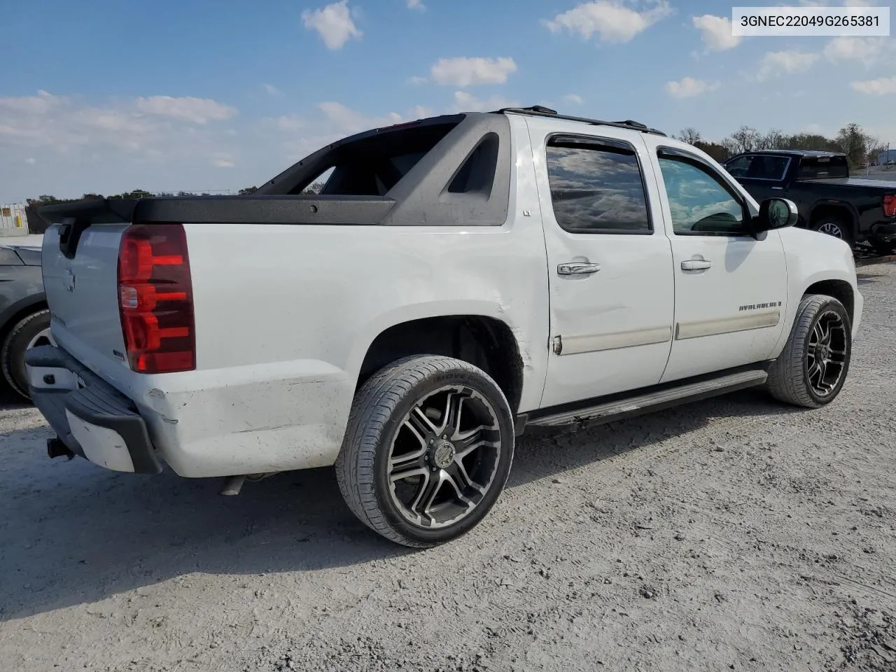 2009 Chevrolet Avalanche C1500 Lt VIN: 3GNEC22049G265381 Lot: 77637224