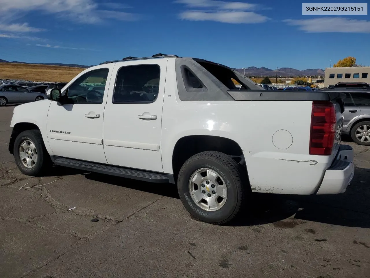 2009 Chevrolet Avalanche K1500 Lt VIN: 3GNFK22029G215151 Lot: 78139064