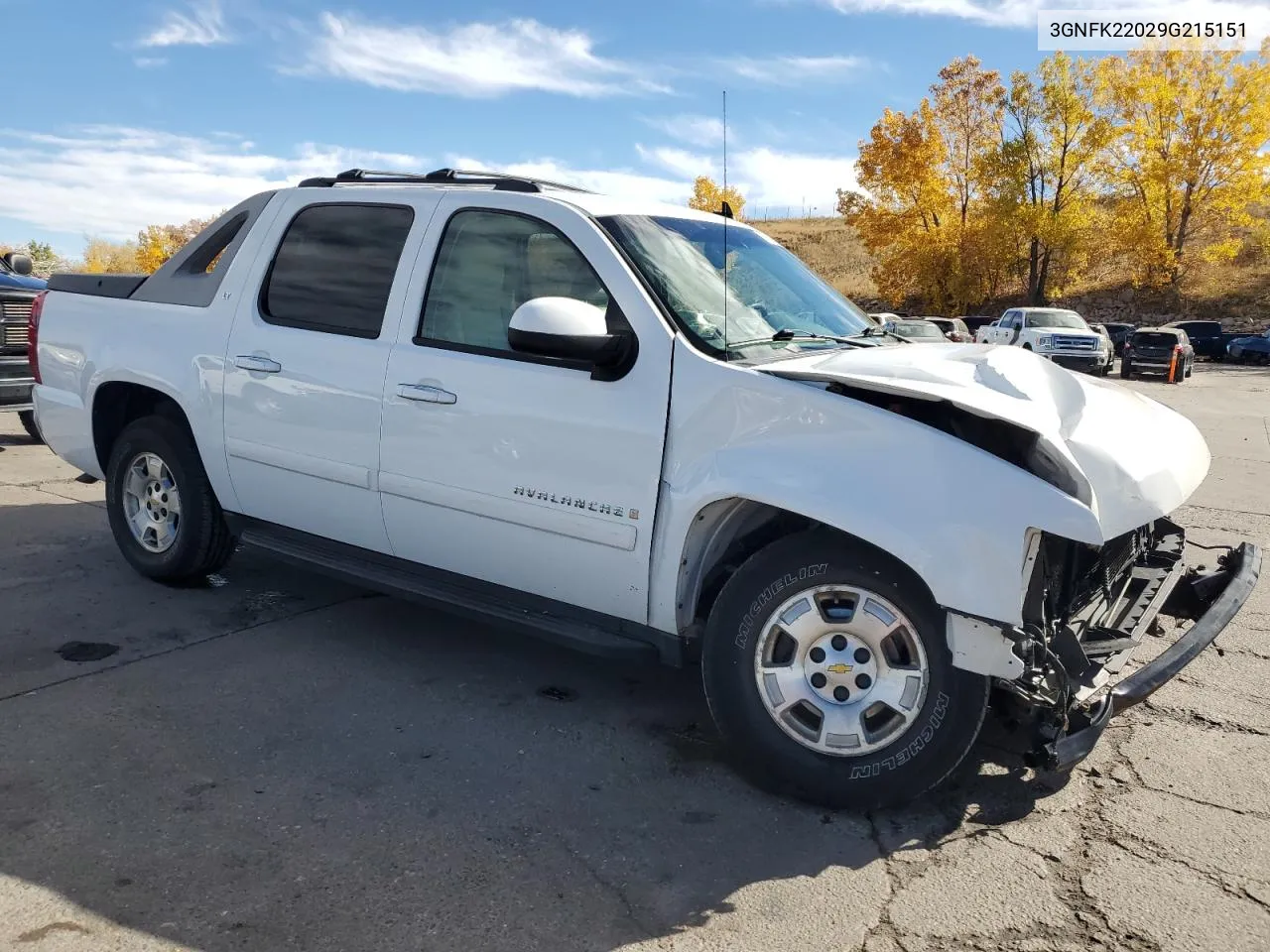 2009 Chevrolet Avalanche K1500 Lt VIN: 3GNFK22029G215151 Lot: 78139064