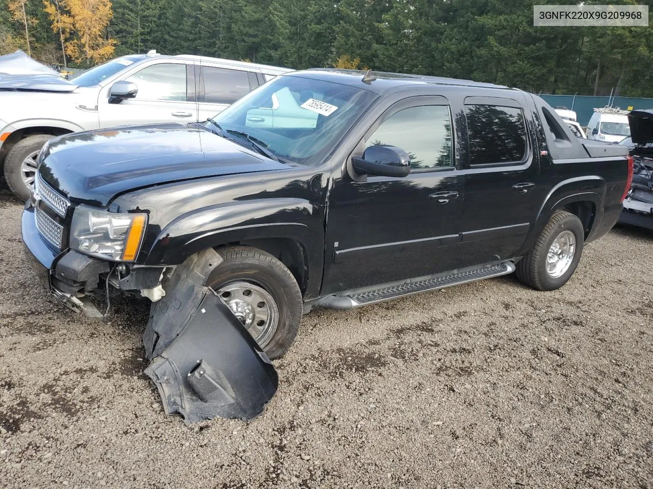 2009 Chevrolet Avalanche K1500 Lt VIN: 3GNFK220X9G209968 Lot: 78595414