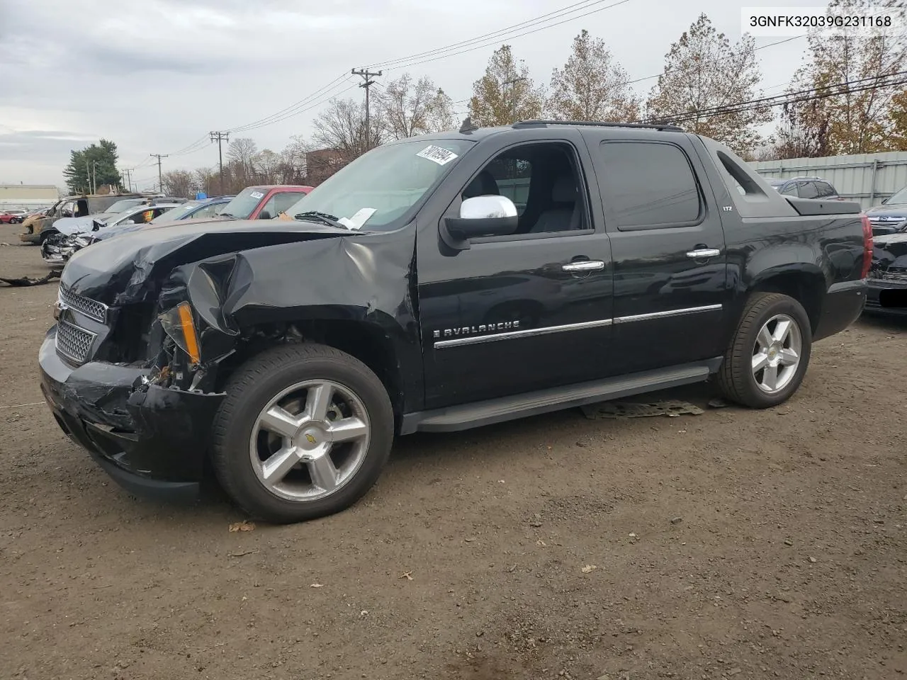 2009 Chevrolet Avalanche K1500 Ltz VIN: 3GNFK32039G231168 Lot: 79016994