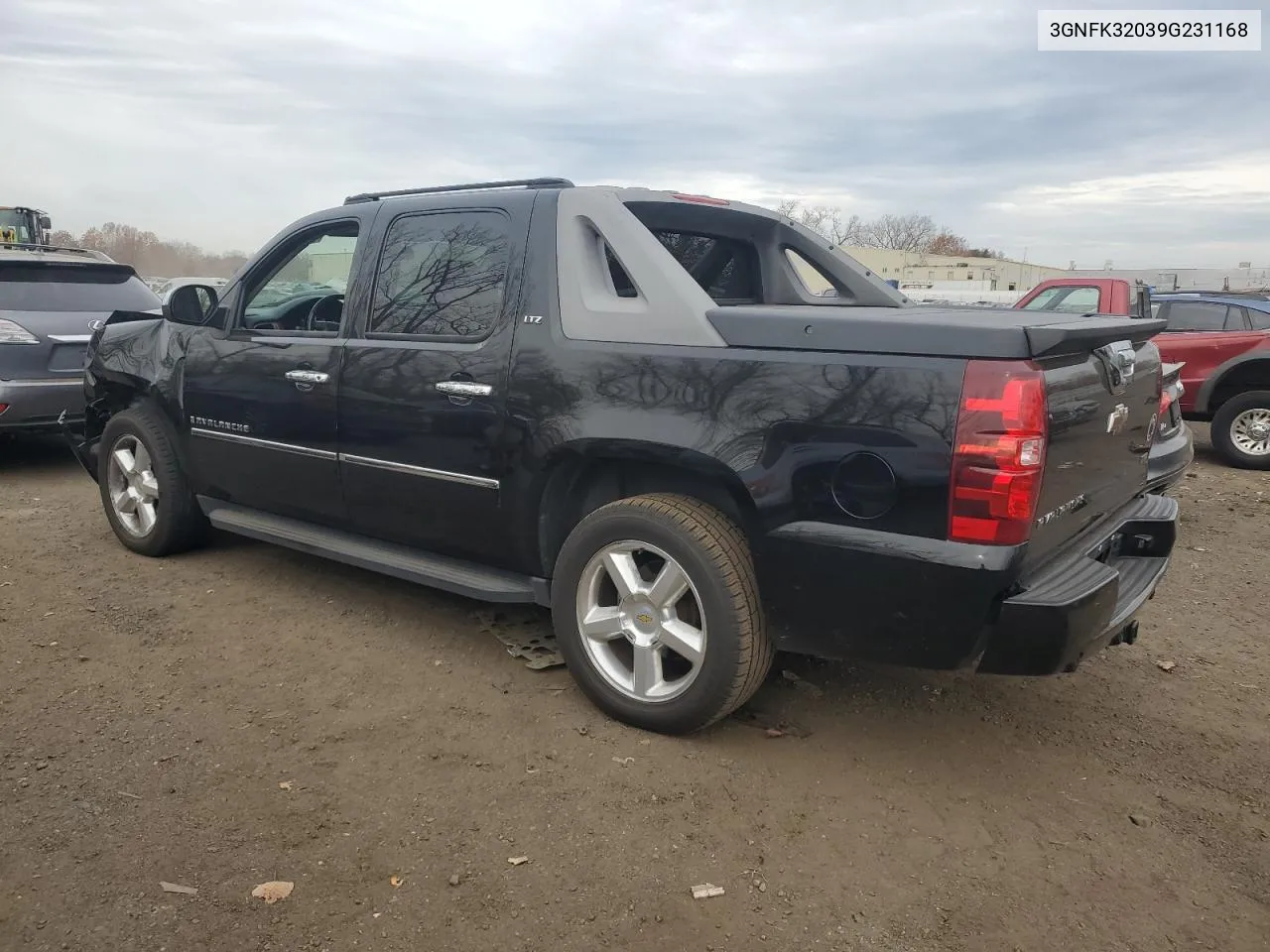 2009 Chevrolet Avalanche K1500 Ltz VIN: 3GNFK32039G231168 Lot: 79016994