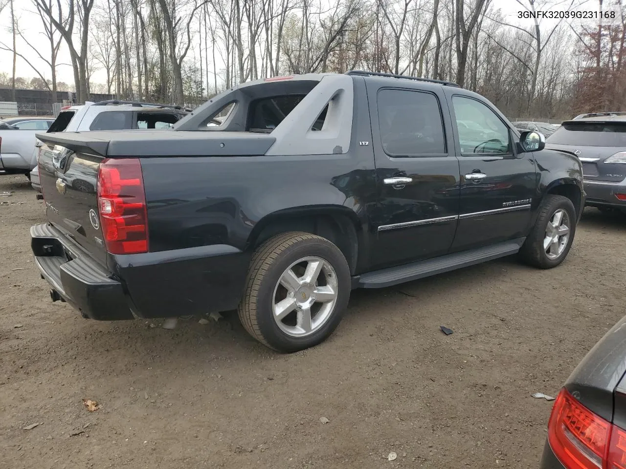 2009 Chevrolet Avalanche K1500 Ltz VIN: 3GNFK32039G231168 Lot: 79016994