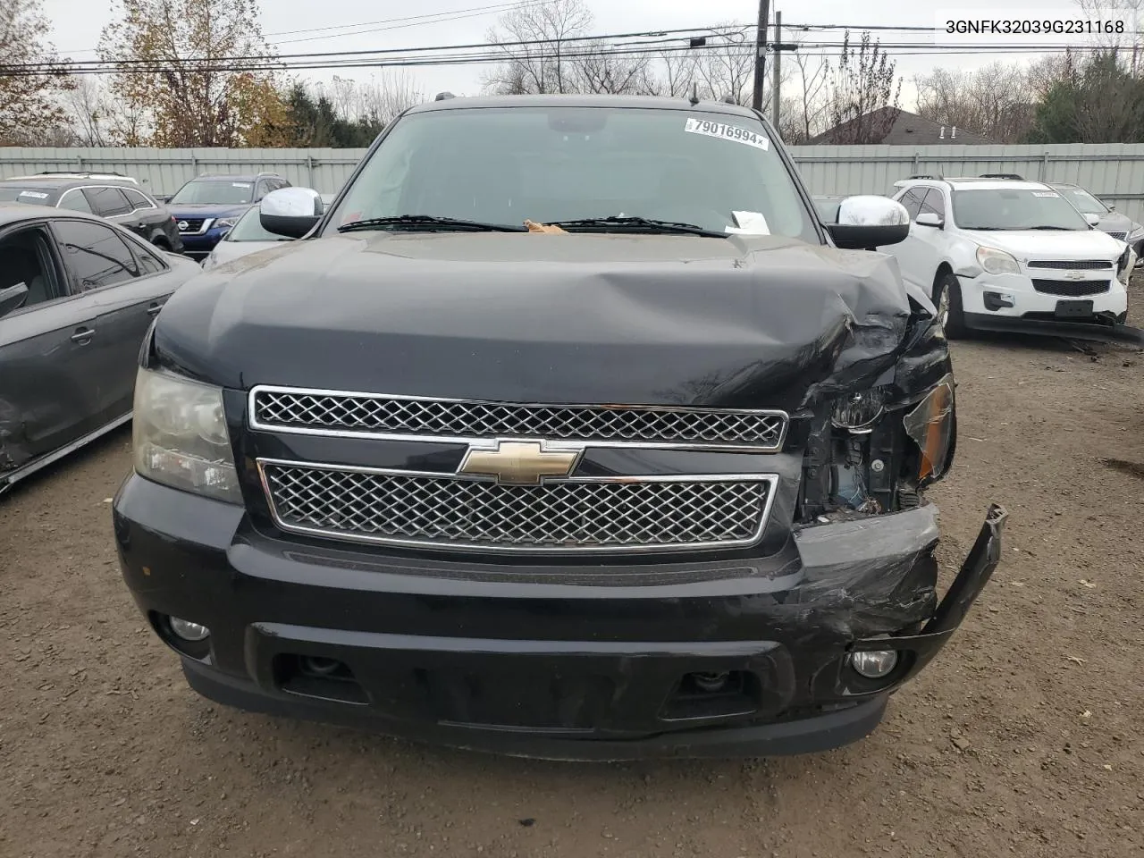 2009 Chevrolet Avalanche K1500 Ltz VIN: 3GNFK32039G231168 Lot: 79016994