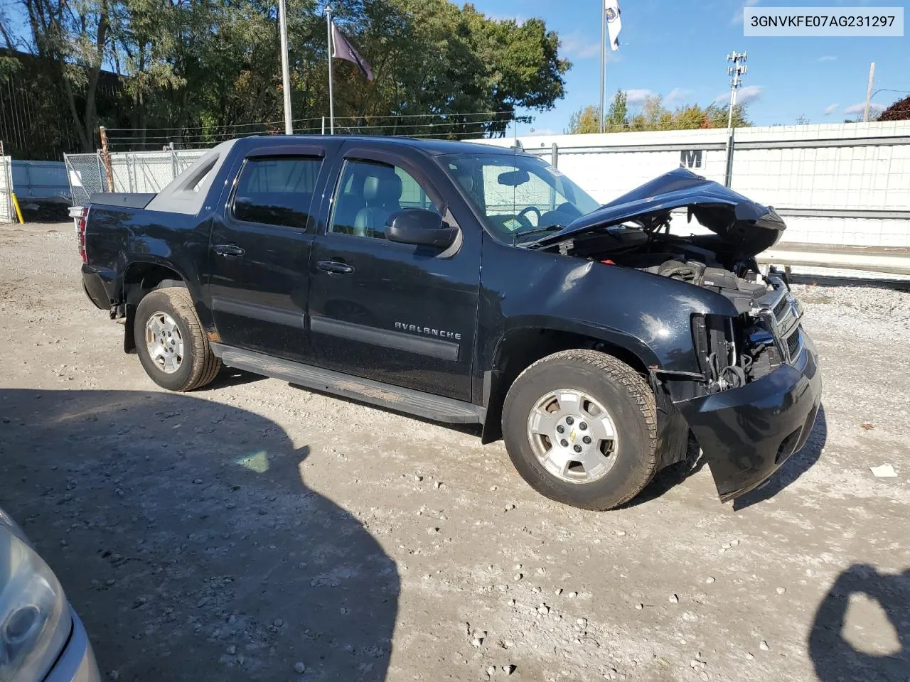 3GNVKFE07AG231297 2010 Chevrolet Avalanche Lt