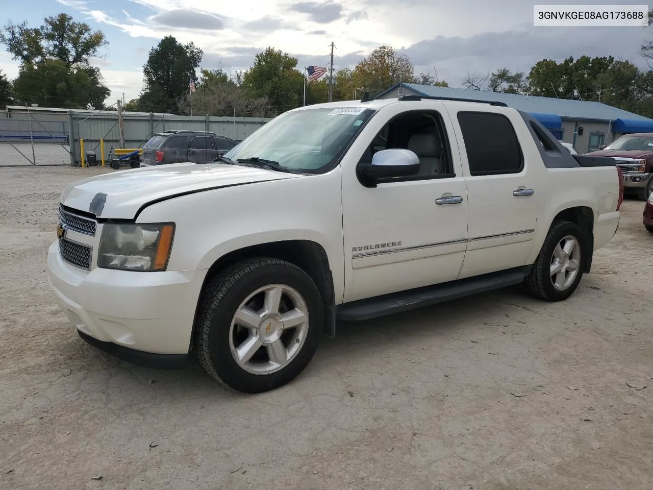 2010 Chevrolet Avalanche Ltz VIN: 3GNVKGE08AG173688 Lot: 77036334