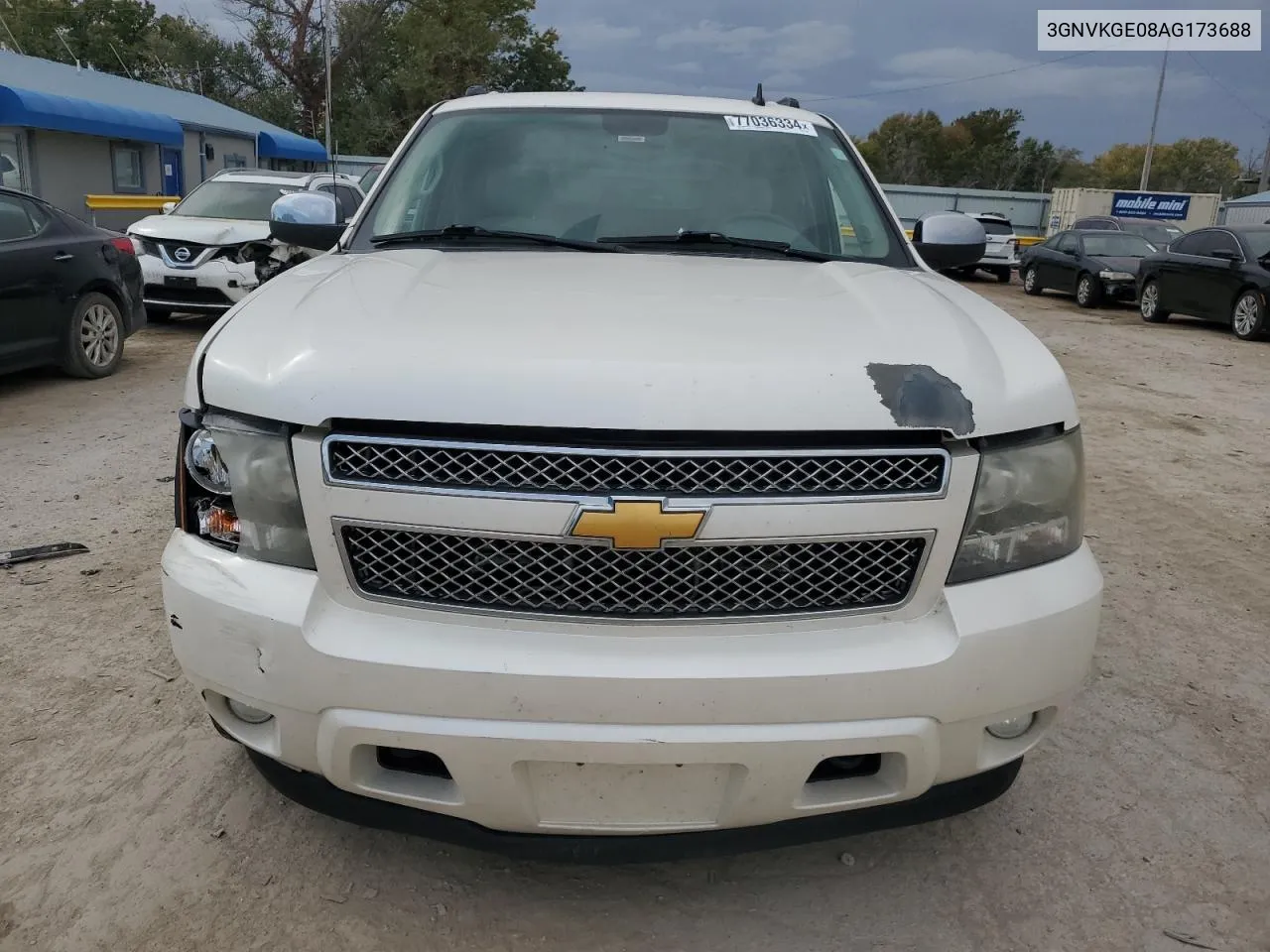 2010 Chevrolet Avalanche Ltz VIN: 3GNVKGE08AG173688 Lot: 77036334