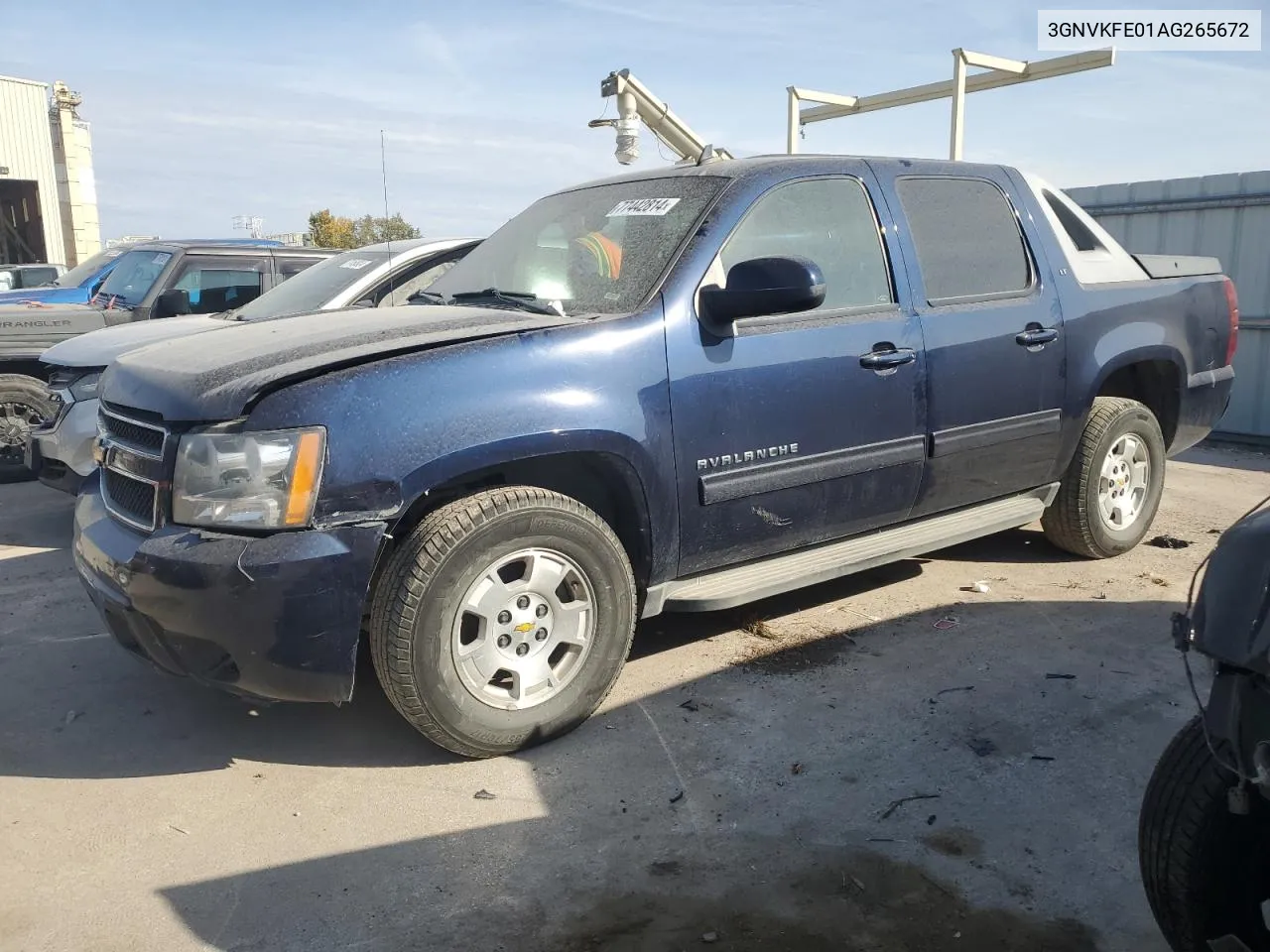 2010 Chevrolet Avalanche Lt VIN: 3GNVKFE01AG265672 Lot: 77442814