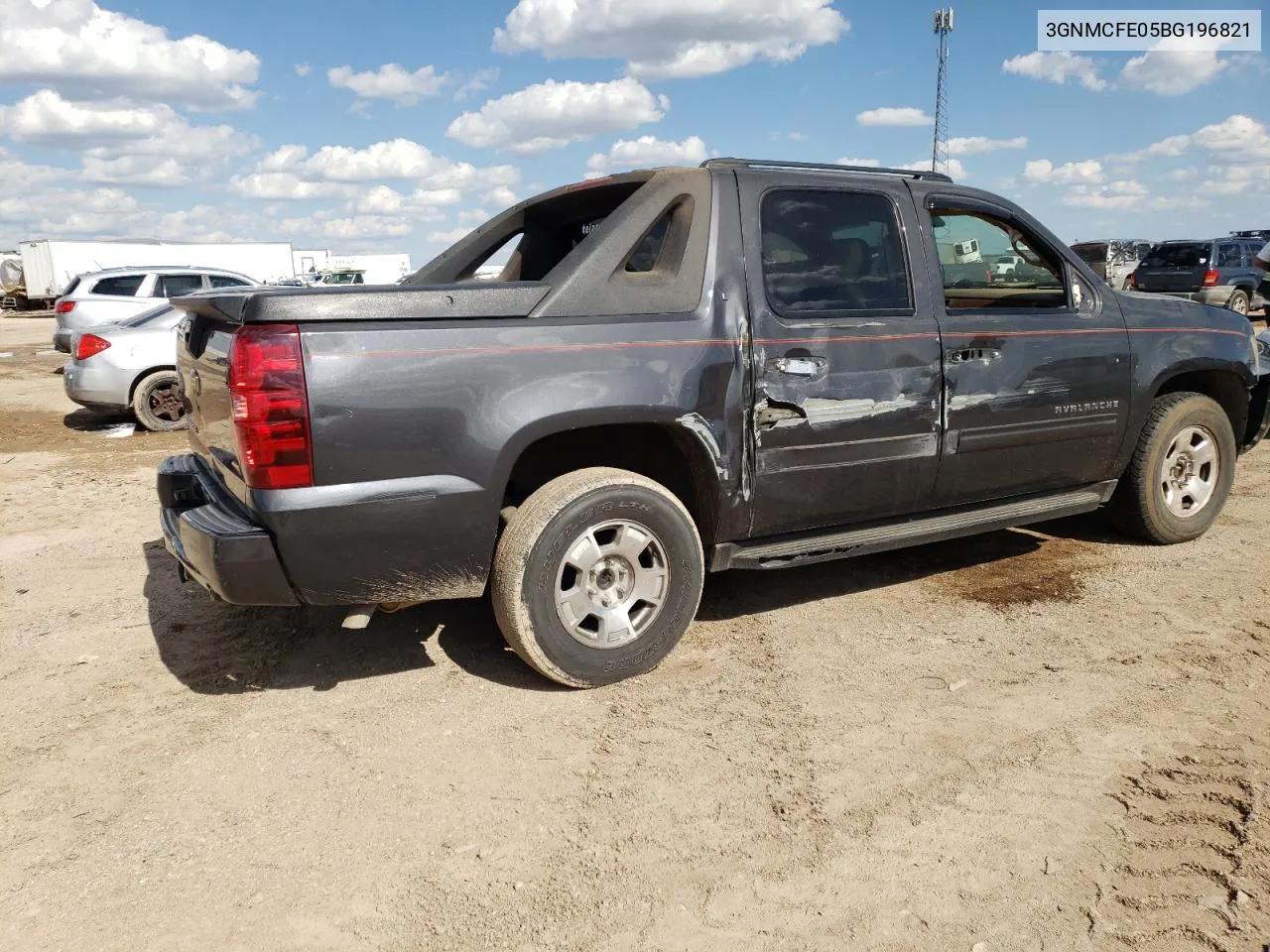 2011 Chevrolet Avalanche Lt VIN: 3GNMCFE05BG196821 Lot: 53075654