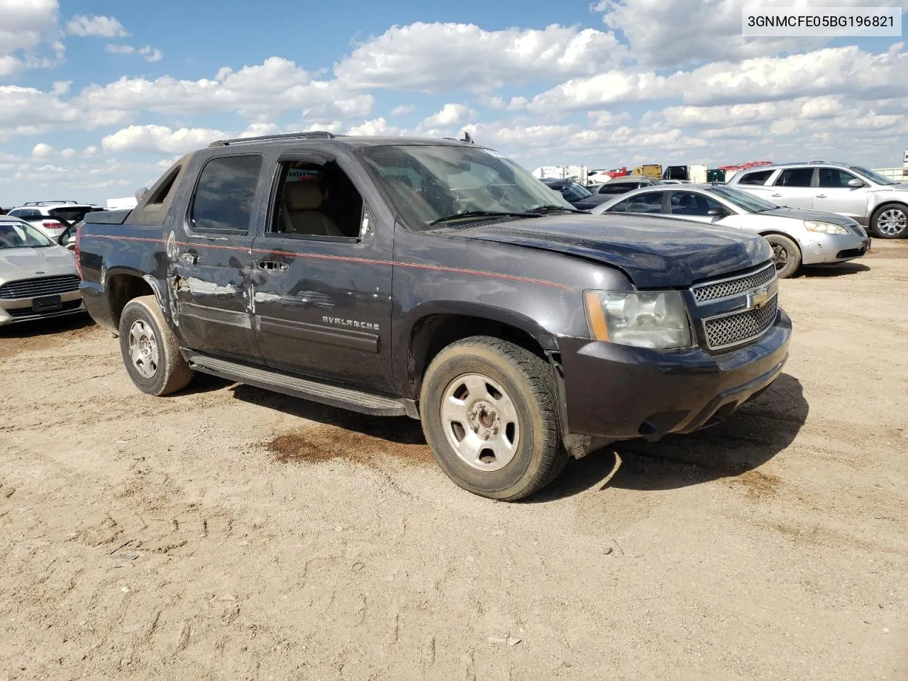 2011 Chevrolet Avalanche Lt VIN: 3GNMCFE05BG196821 Lot: 53075654