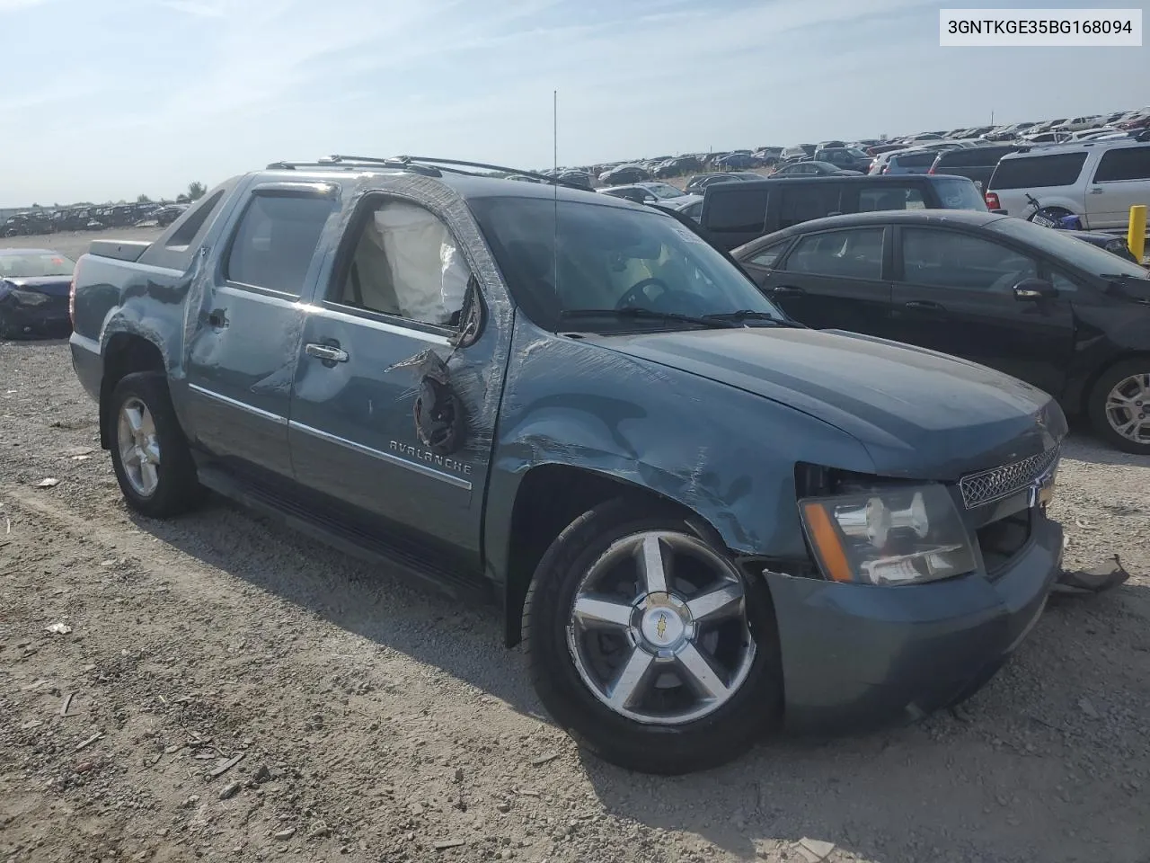 2011 Chevrolet Avalanche Ltz VIN: 3GNTKGE35BG168094 Lot: 67565354