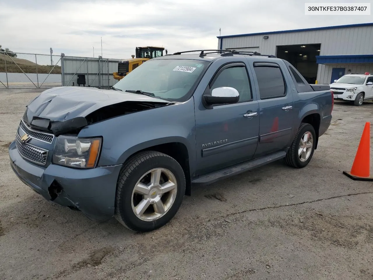 2011 Chevrolet Avalanche Lt VIN: 3GNTKFE37BG387407 Lot: 72122904