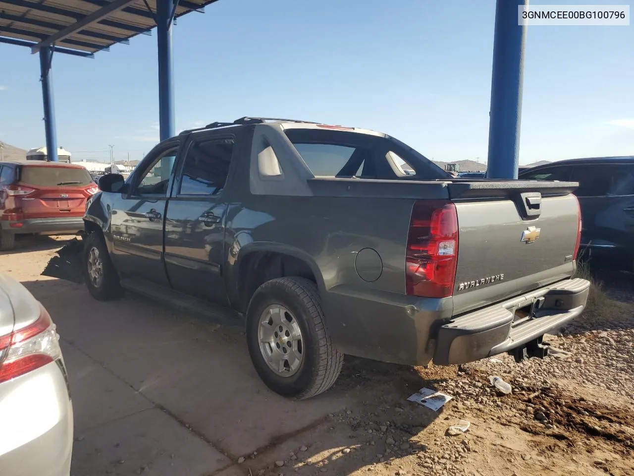 2011 Chevrolet Avalanche Ls VIN: 3GNMCEE00BG100796 Lot: 73812144