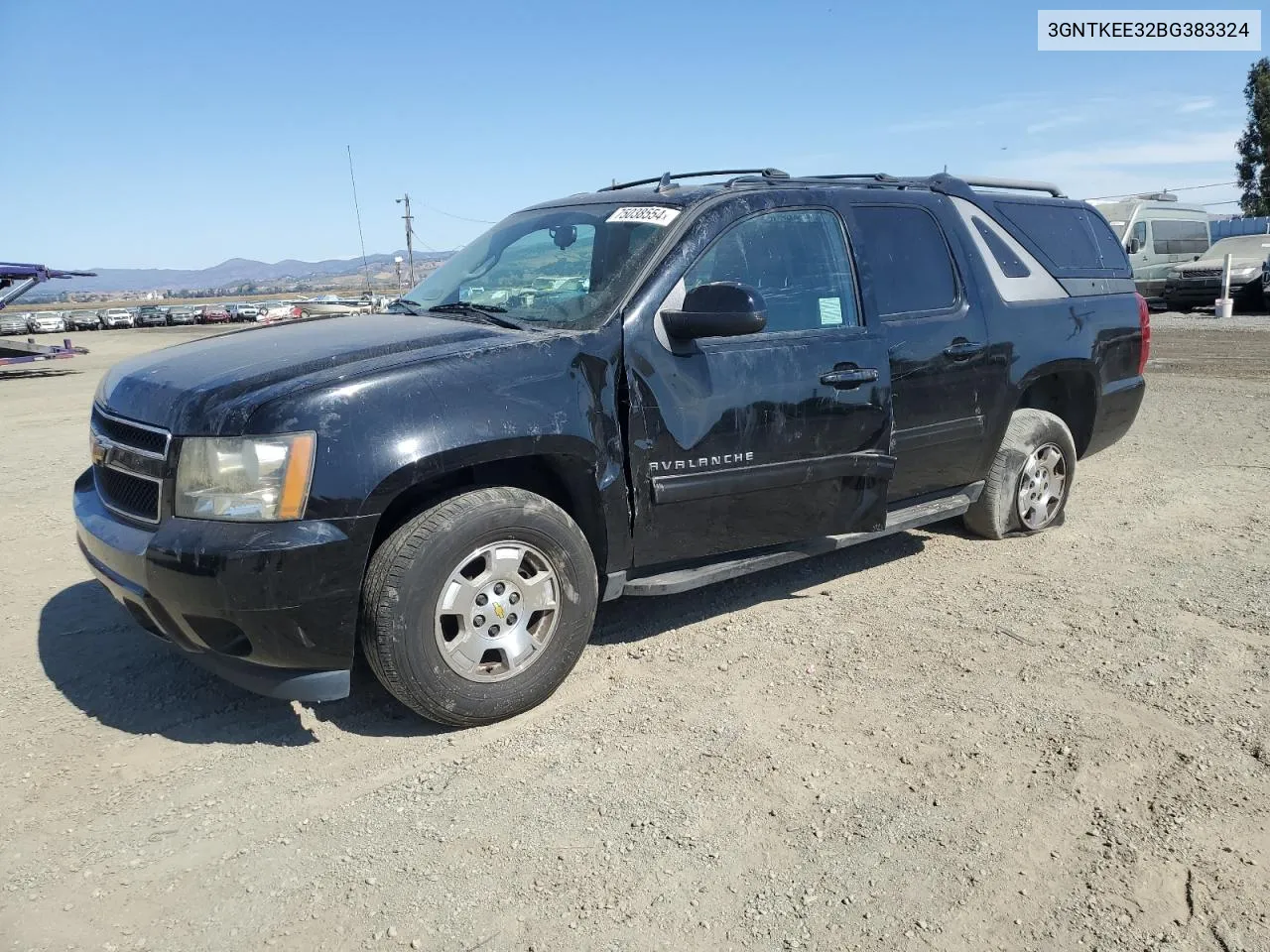 2011 Chevrolet Avalanche Ls VIN: 3GNTKEE32BG383324 Lot: 75038554