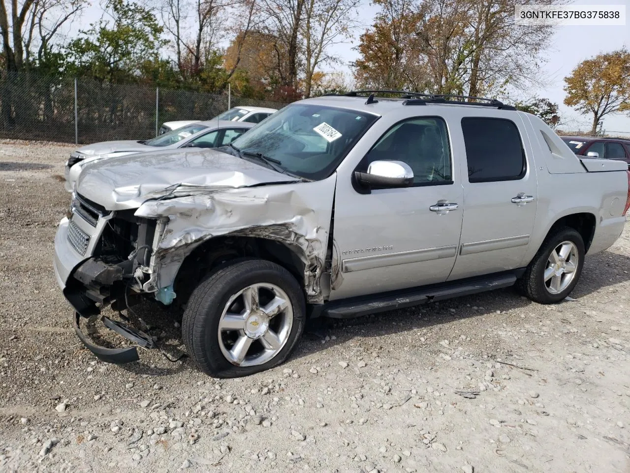 2011 Chevrolet Avalanche Lt VIN: 3GNTKFE37BG375838 Lot: 78036164