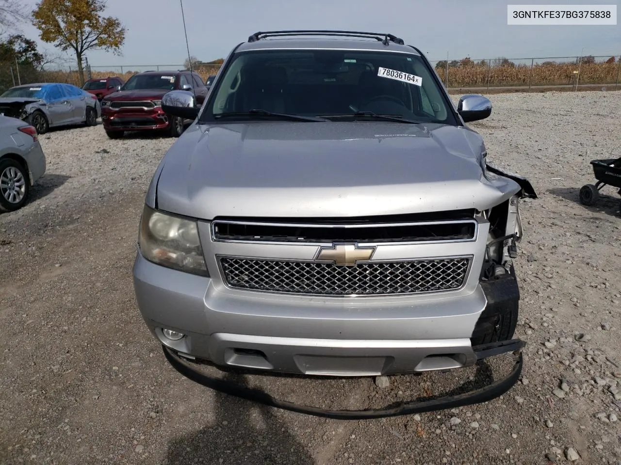 2011 Chevrolet Avalanche Lt VIN: 3GNTKFE37BG375838 Lot: 78036164