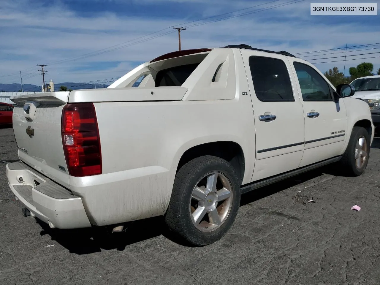 2011 Chevrolet Avalanche Ltz VIN: 3GNTKGE3XBG173730 Lot: 78323094