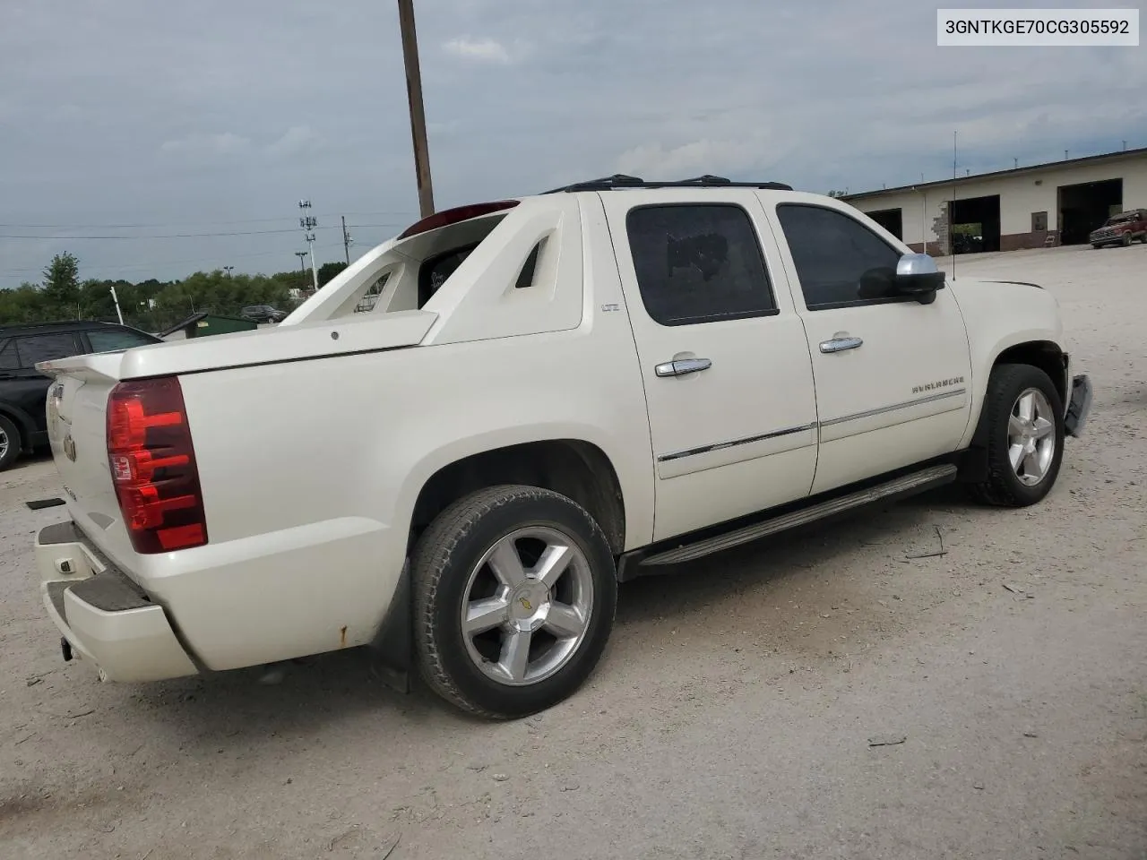 2012 Chevrolet Avalanche Ltz VIN: 3GNTKGE70CG305592 Lot: 68987764