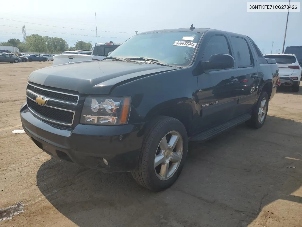 2012 Chevrolet Avalanche Lt VIN: 3GNTKFE71CG270426 Lot: 69863704