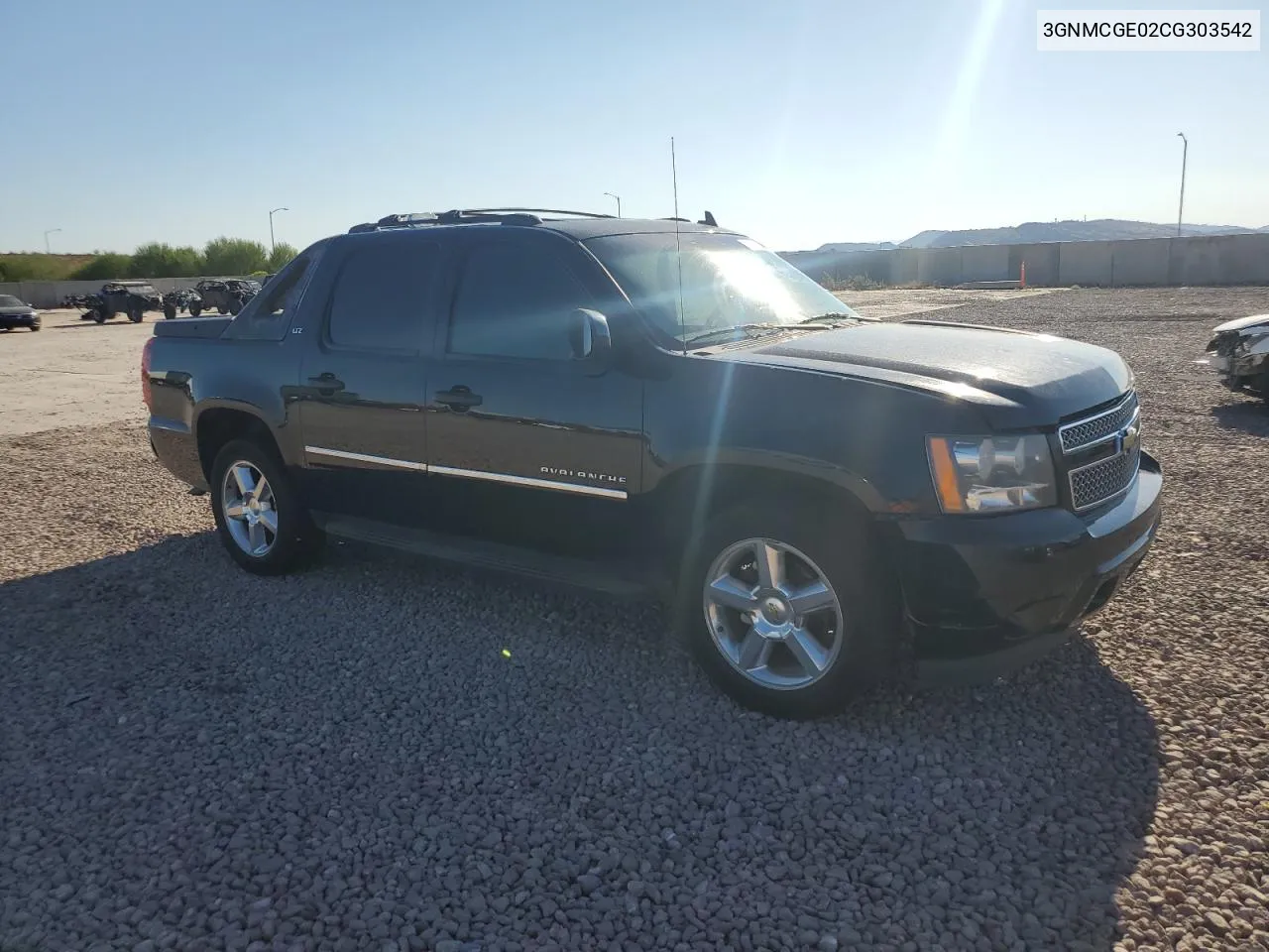 2012 Chevrolet Avalanche Ltz VIN: 3GNMCGE02CG303542 Lot: 70041504