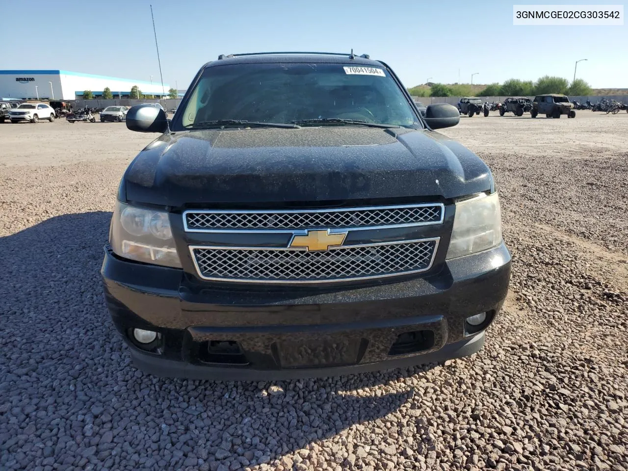 2012 Chevrolet Avalanche Ltz VIN: 3GNMCGE02CG303542 Lot: 70041504