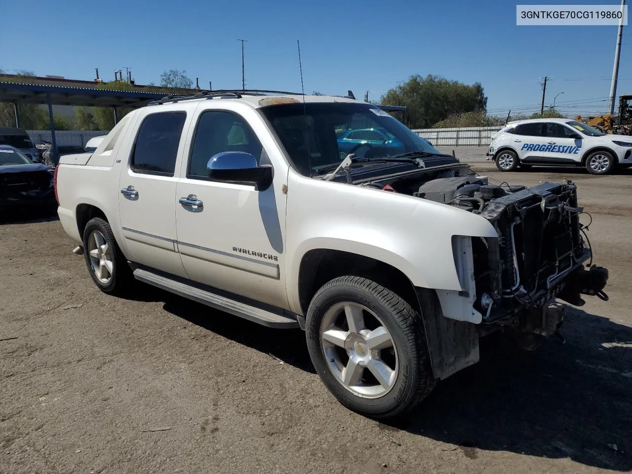 2012 Chevrolet Avalanche Ltz VIN: 3GNTKGE70CG119860 Lot: 72067954