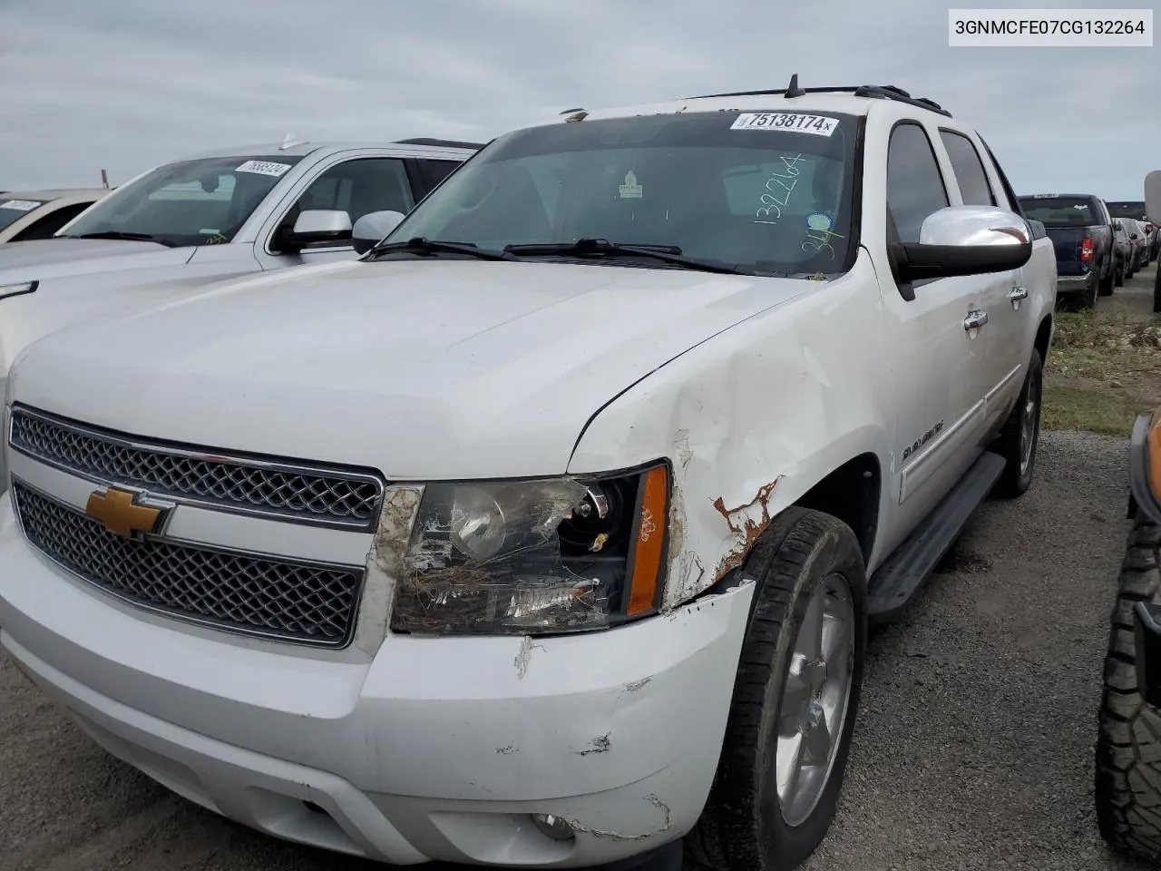 2012 Chevrolet Avalanche Lt VIN: 3GNMCFE07CG132264 Lot: 75138174