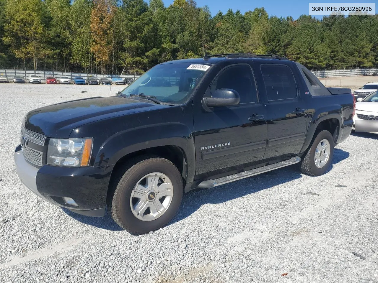 2012 Chevrolet Avalanche Lt VIN: 3GNTKFE78CG250996 Lot: 76926584