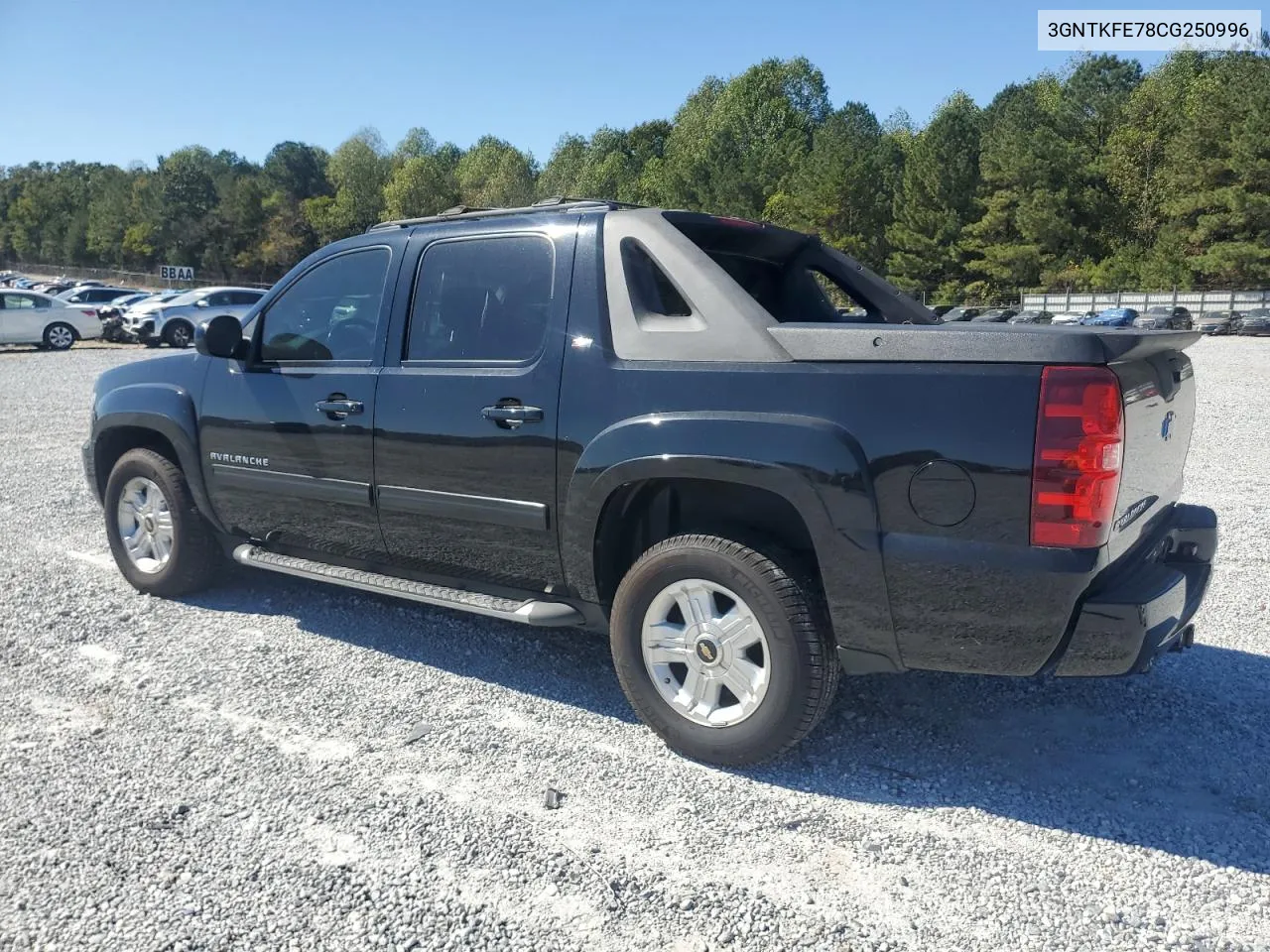 2012 Chevrolet Avalanche Lt VIN: 3GNTKFE78CG250996 Lot: 76926584