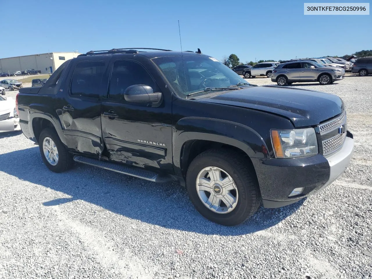 2012 Chevrolet Avalanche Lt VIN: 3GNTKFE78CG250996 Lot: 76926584