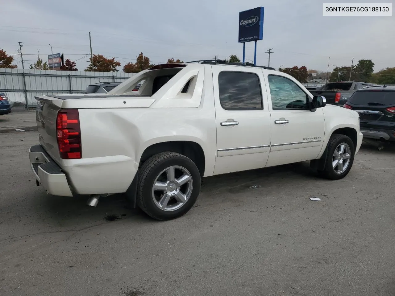 2012 Chevrolet Avalanche Ltz VIN: 3GNTKGE76CG188150 Lot: 76966664