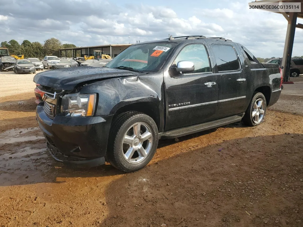 2012 Chevrolet Avalanche Ltz VIN: 3GNMCGE06CG135114 Lot: 78993674