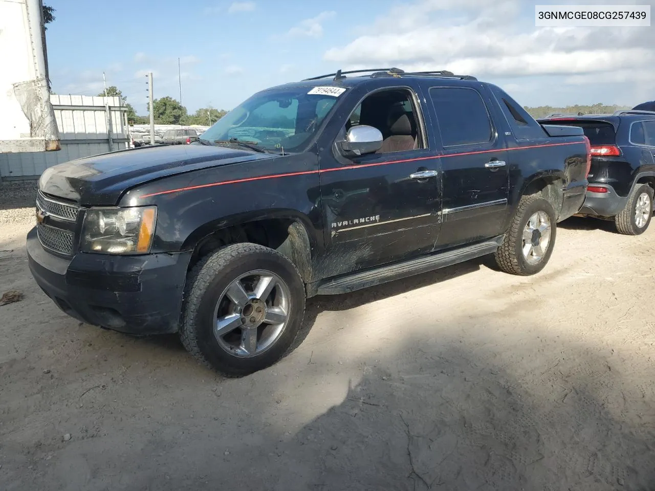 2012 Chevrolet Avalanche Ltz VIN: 3GNMCGE08CG257439 Lot: 79194644