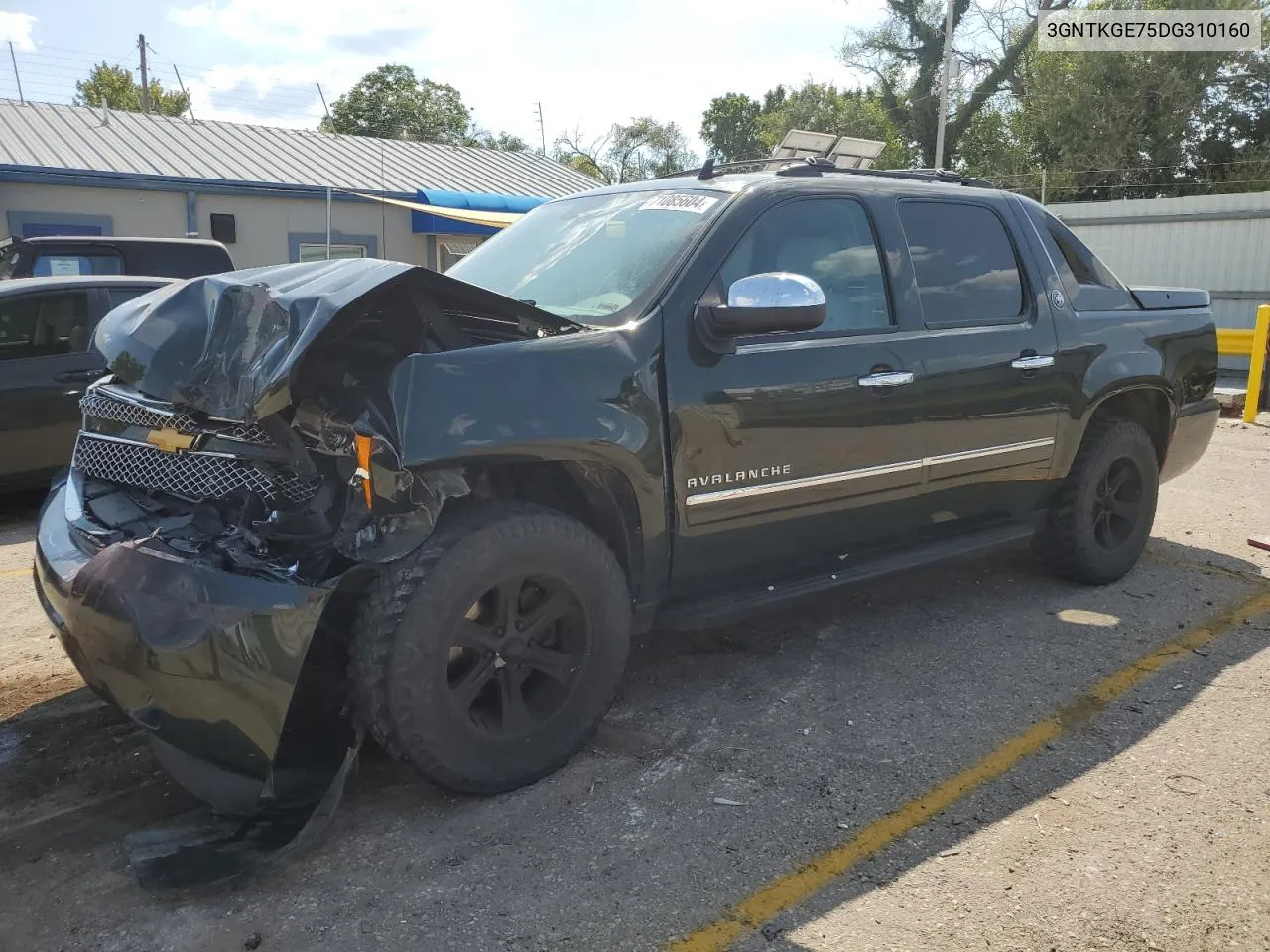 2013 Chevrolet Avalanche Ltz VIN: 3GNTKGE75DG310160 Lot: 71085604