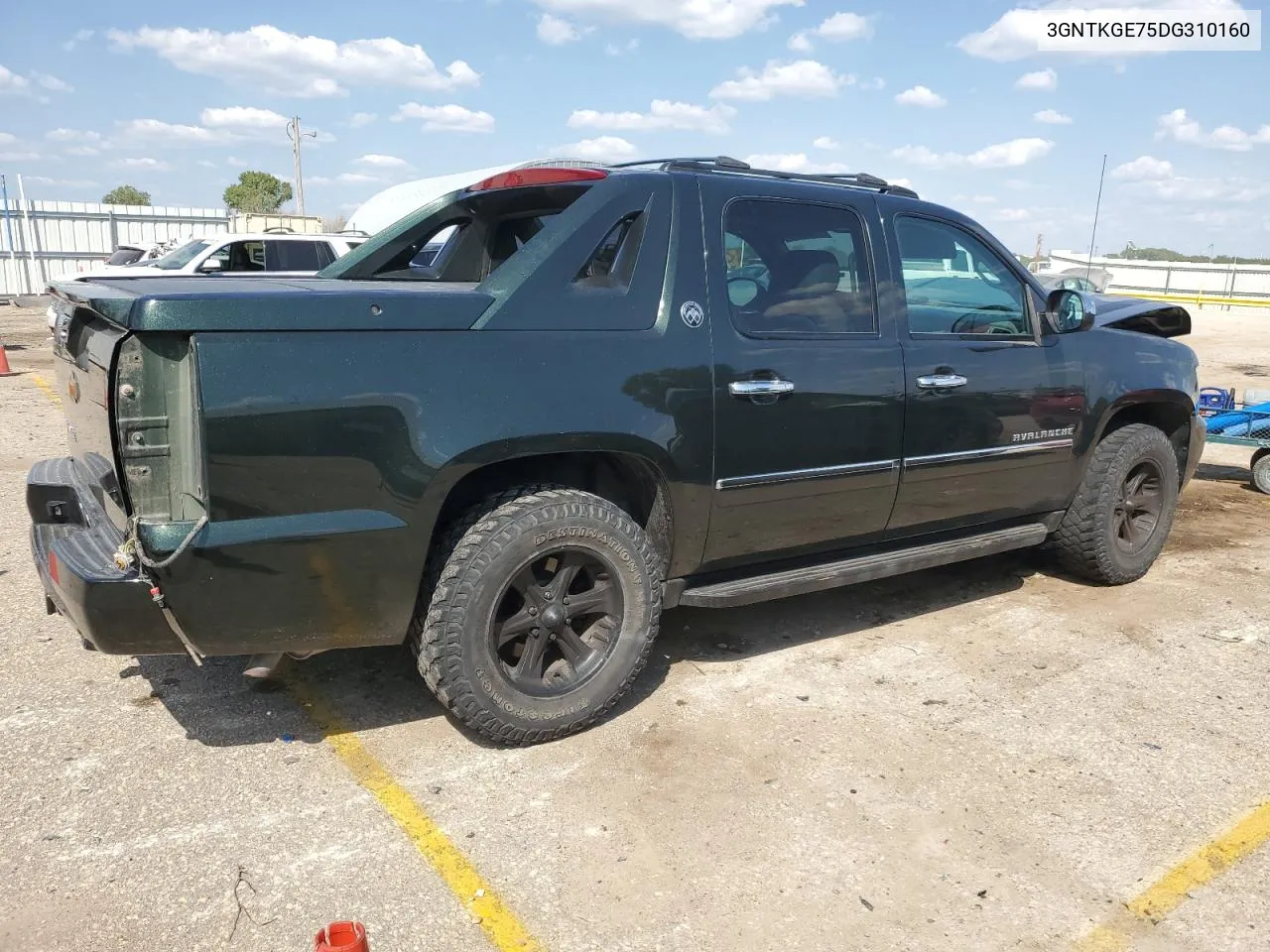 2013 Chevrolet Avalanche Ltz VIN: 3GNTKGE75DG310160 Lot: 71085604