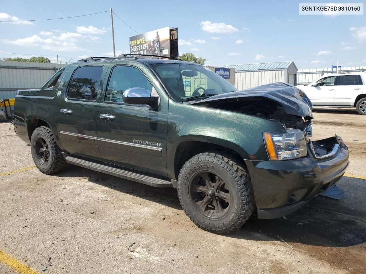 2013 Chevrolet Avalanche Ltz VIN: 3GNTKGE75DG310160 Lot: 71085604