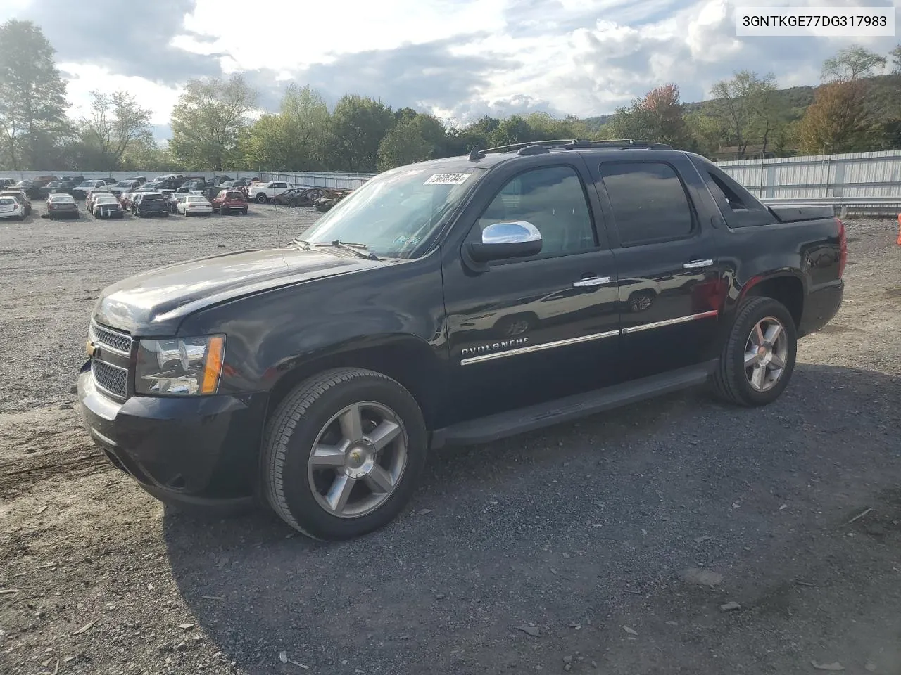 2013 Chevrolet Avalanche Ltz VIN: 3GNTKGE77DG317983 Lot: 73605784