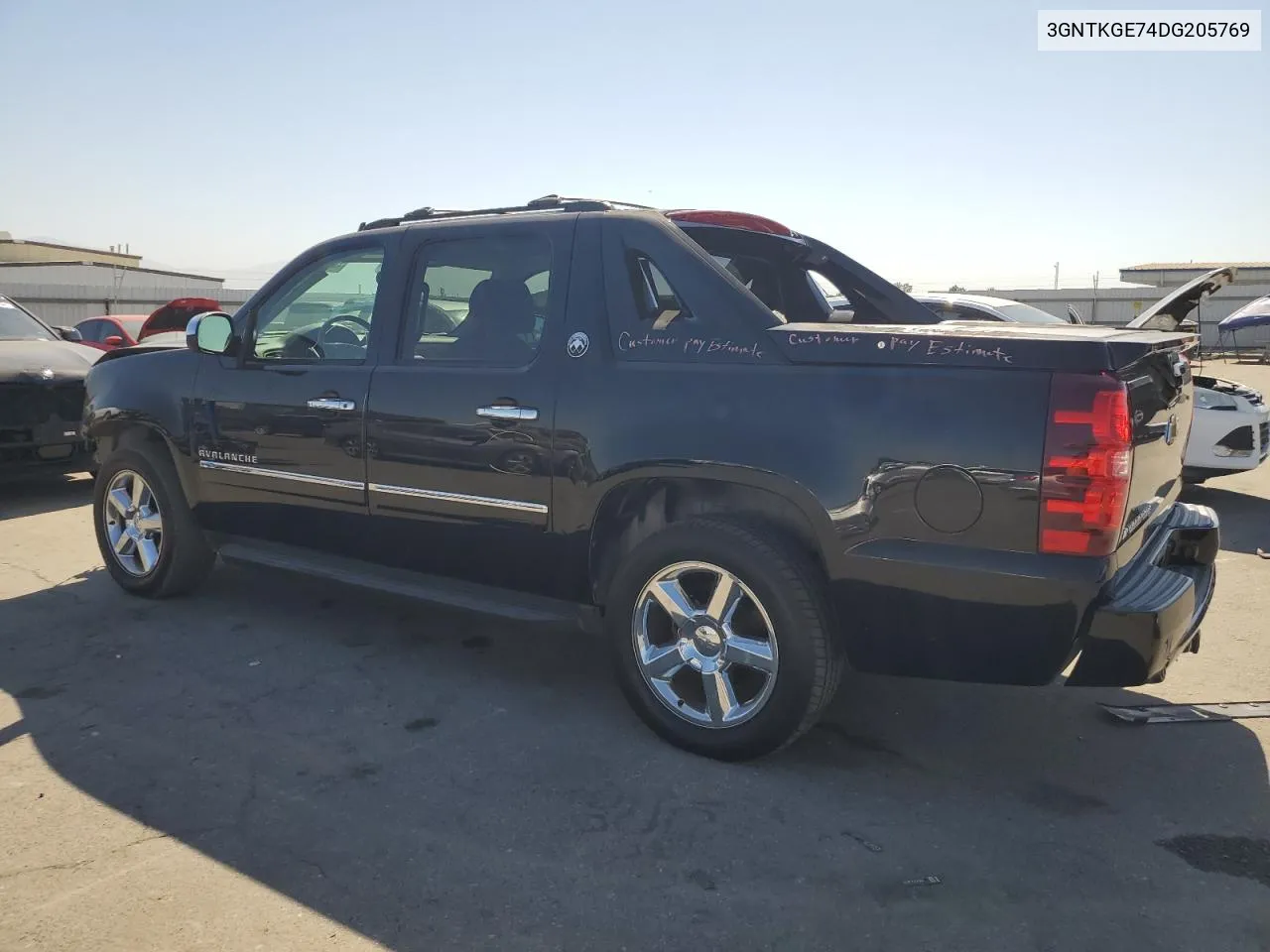 2013 Chevrolet Avalanche Ltz VIN: 3GNTKGE74DG205769 Lot: 74150994