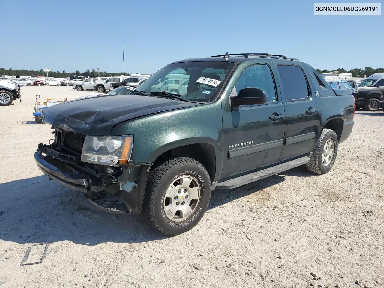 2013 Chevrolet Avalanche Ls VIN: 3GNMCEE06DG269191 Lot: 75729114