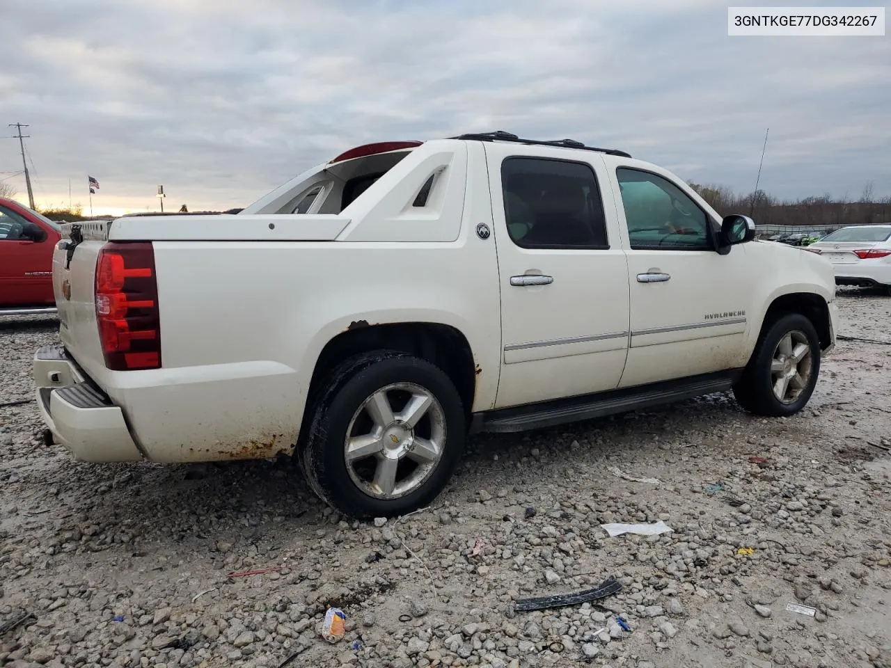 2013 Chevrolet Avalanche Ltz VIN: 3GNTKGE77DG342267 Lot: 81256704