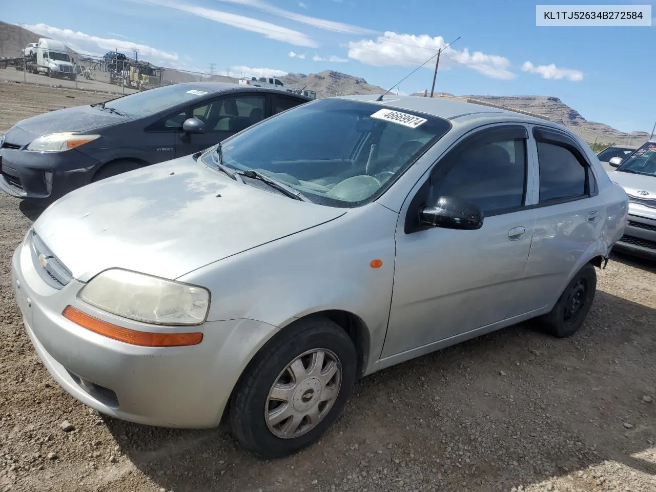 2004 Chevrolet Aveo Ls VIN: KL1TJ52634B272584 Lot: 46669974