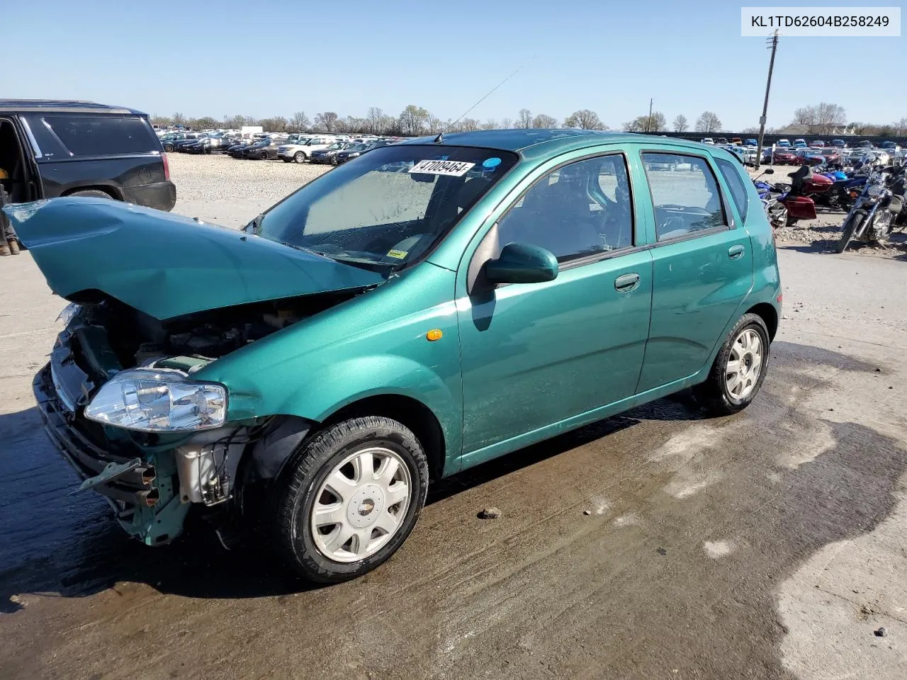 2004 Chevrolet Aveo VIN: KL1TD62604B258249 Lot: 47009464