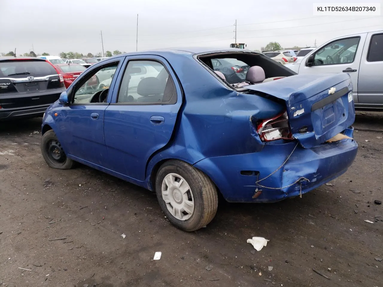 2004 Chevrolet Aveo VIN: KL1TD52634B207340 Lot: 51620583