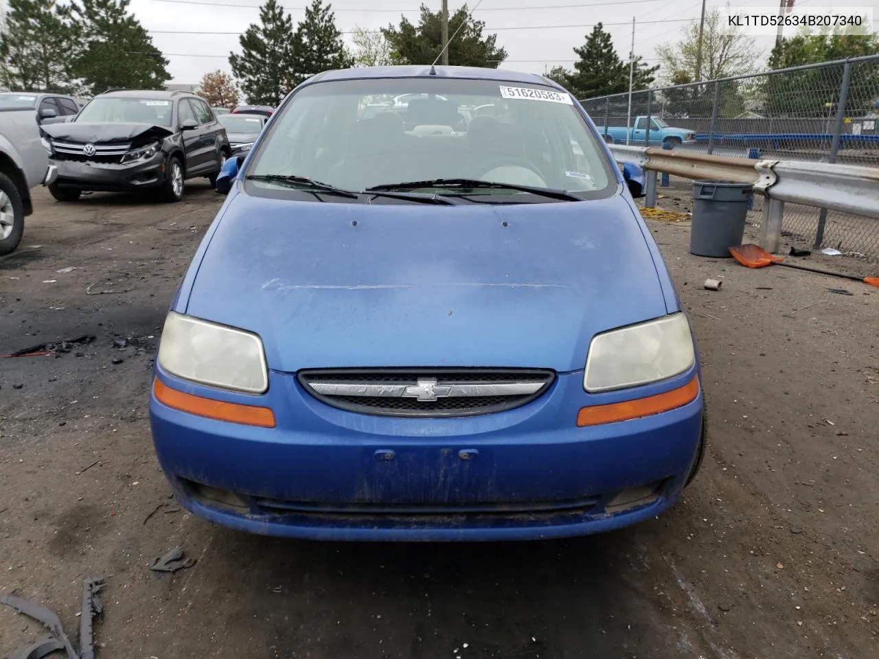 2004 Chevrolet Aveo VIN: KL1TD52634B207340 Lot: 51620583