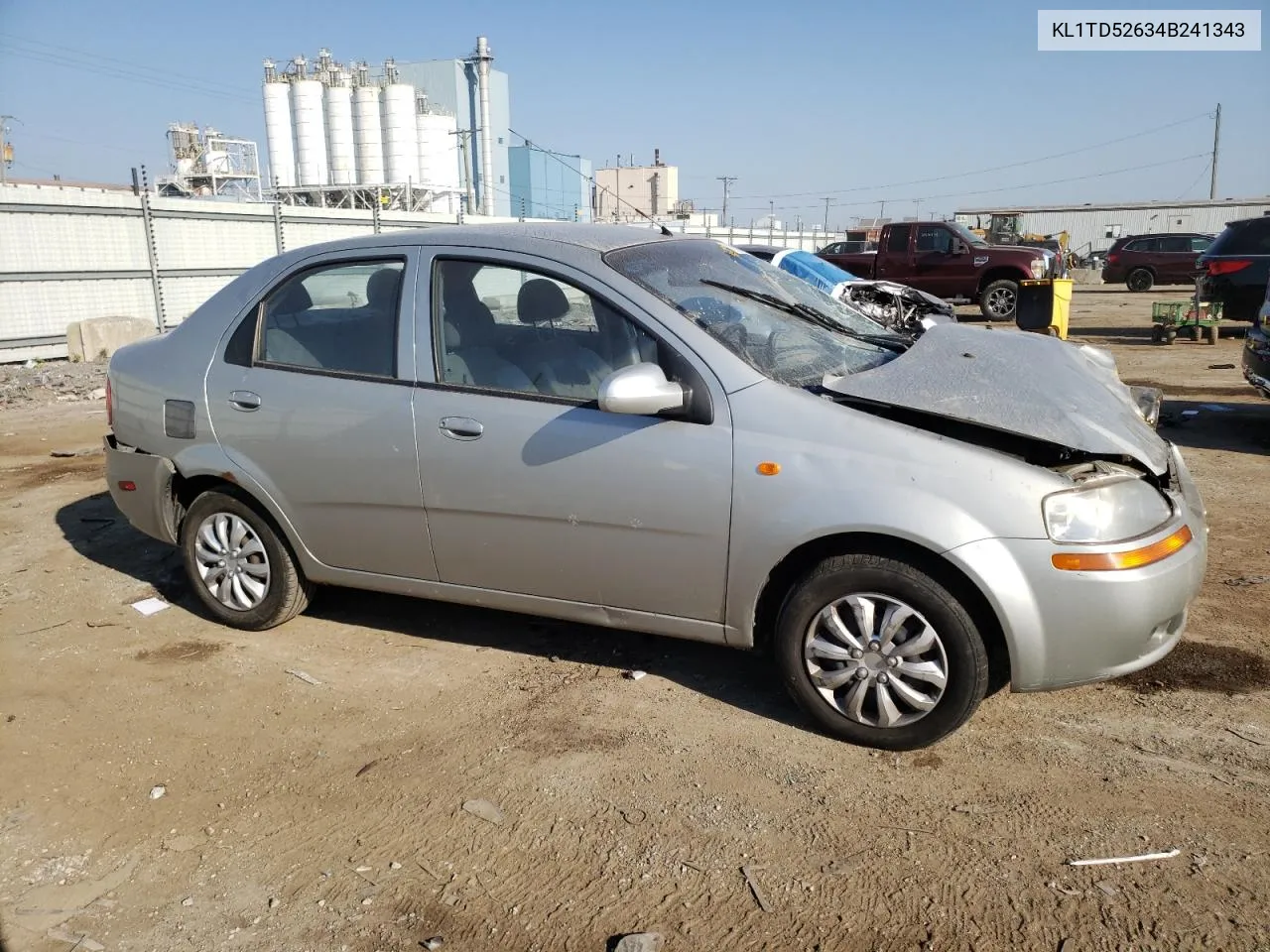 2004 Chevrolet Aveo VIN: KL1TD52634B241343 Lot: 71680264