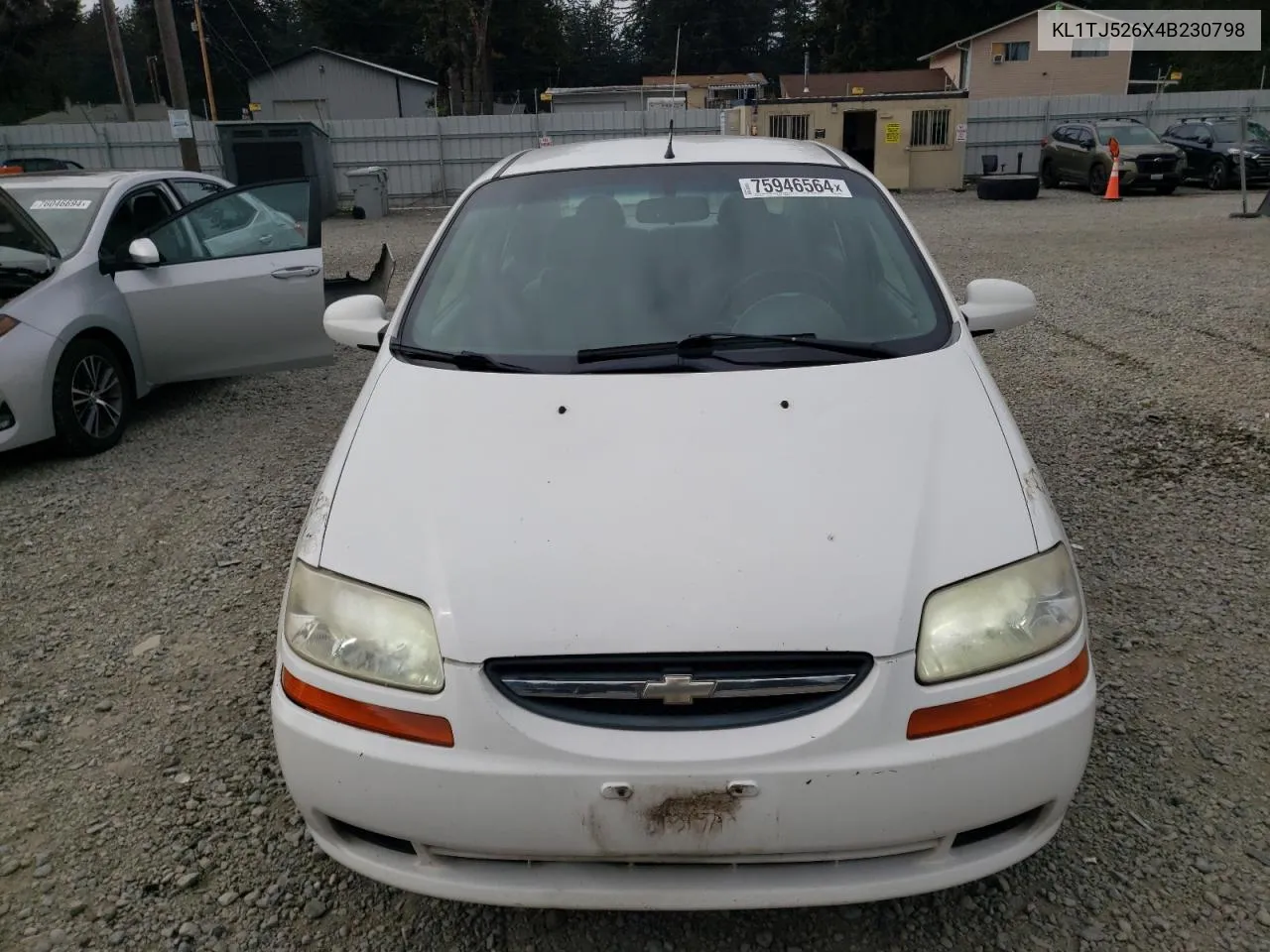 2004 Chevrolet Aveo Ls VIN: KL1TJ526X4B230798 Lot: 75946564