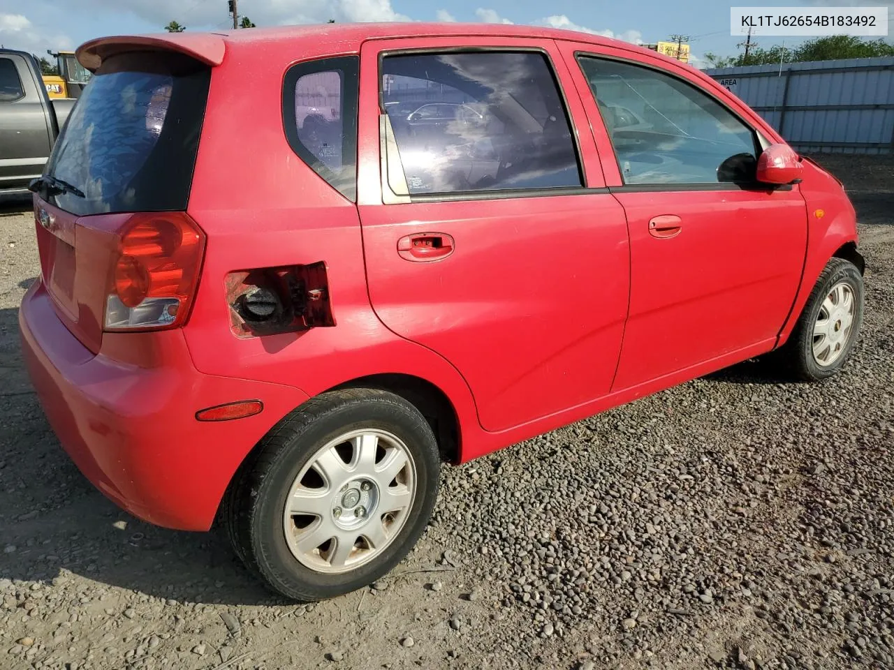 2004 Chevrolet Aveo Ls VIN: KL1TJ62654B183492 Lot: 78705514