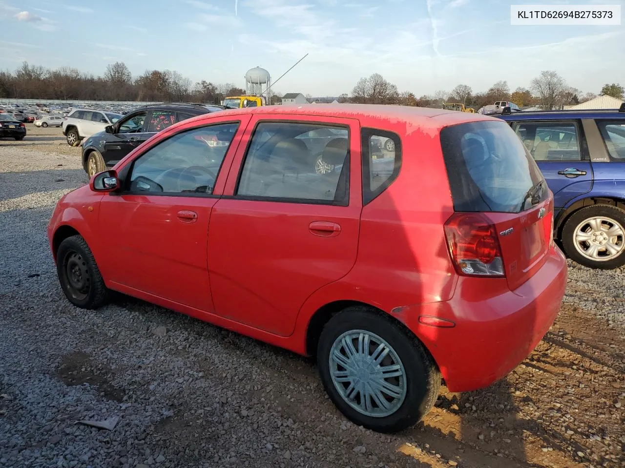 2004 Chevrolet Aveo VIN: KL1TD62694B275373 Lot: 79531844