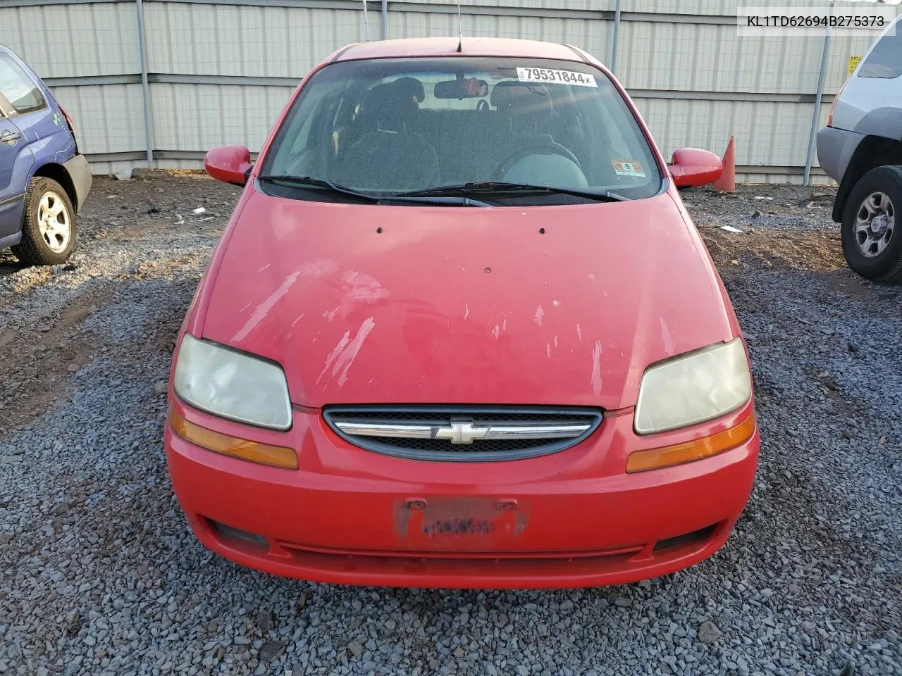 2004 Chevrolet Aveo VIN: KL1TD62694B275373 Lot: 79531844